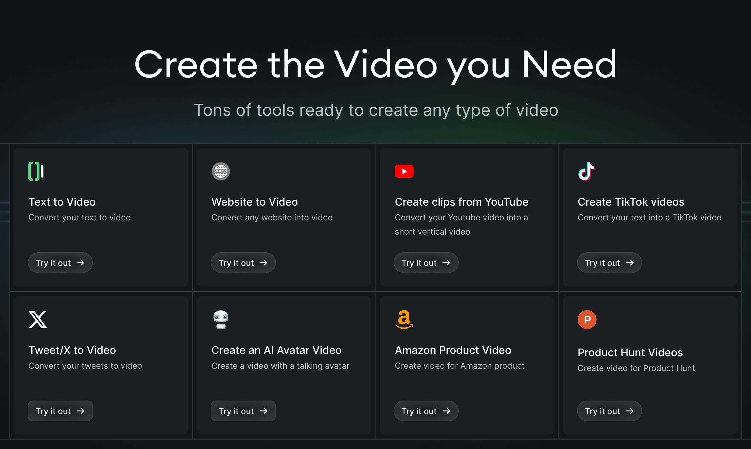 Create the video you need