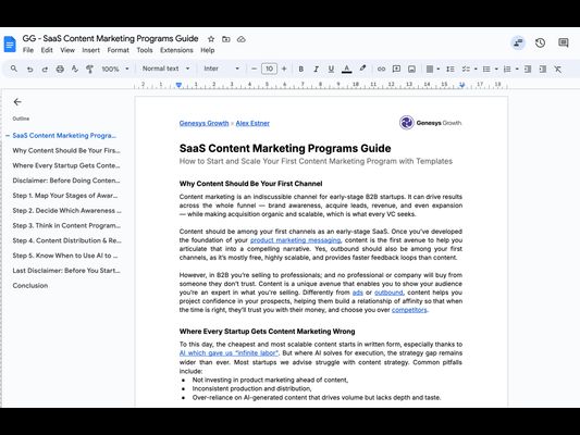 B2B SaaS Content Marketing Programs | Guide + Templates