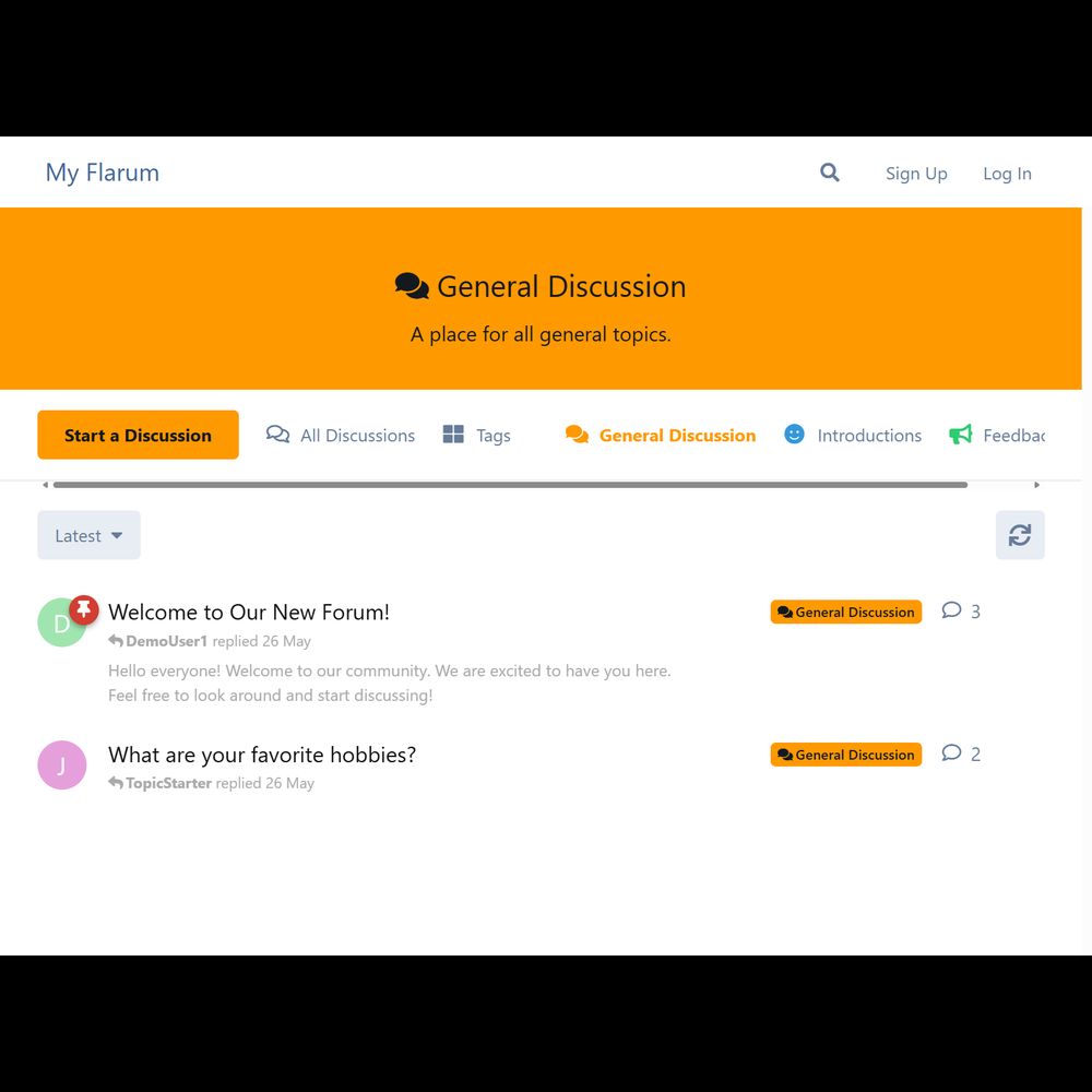 Minimalist Forum System