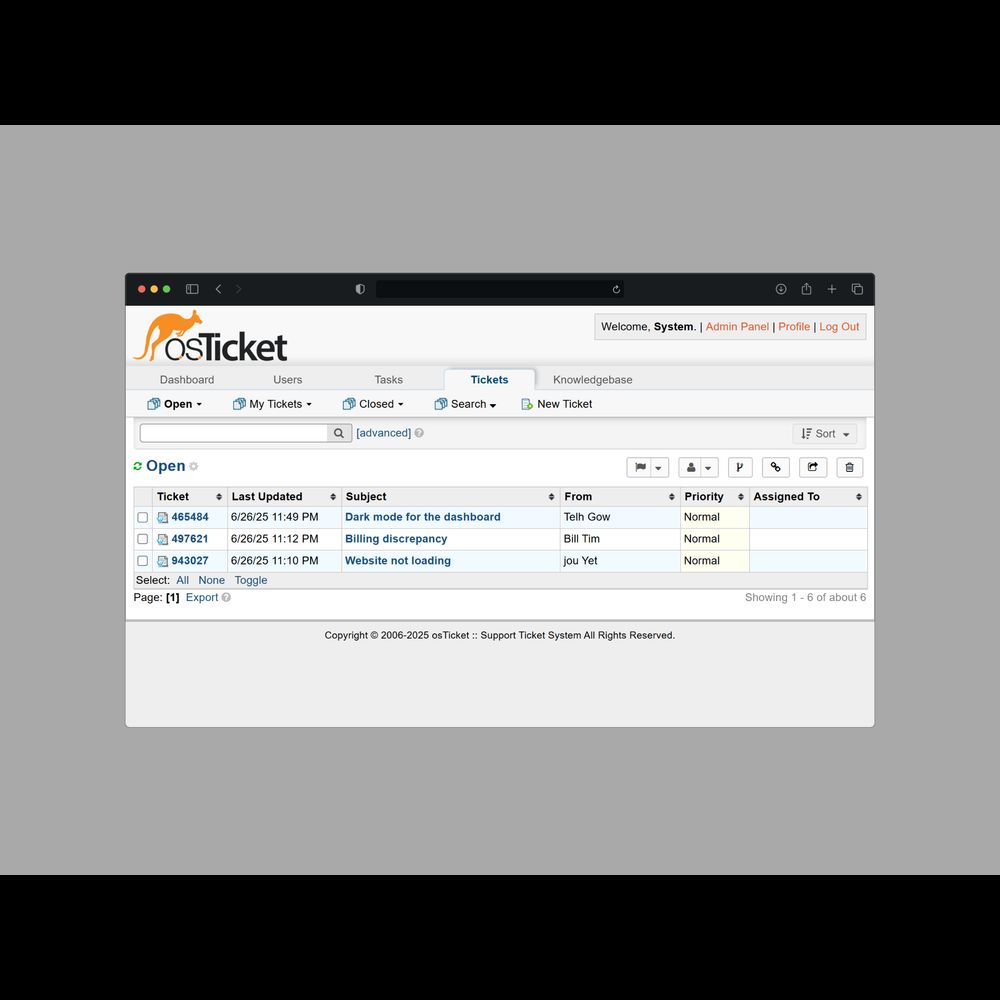 osTicket Helpdesk Suite