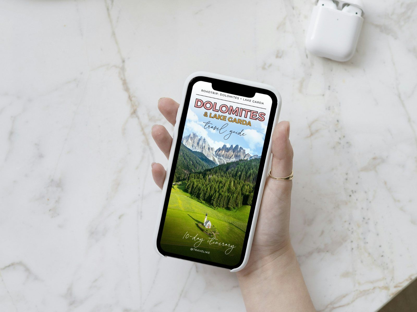 Italian Dolomites + Lake Garda in 10 Days – Mobile Travel Guide + Interactive Map with 70+ pins