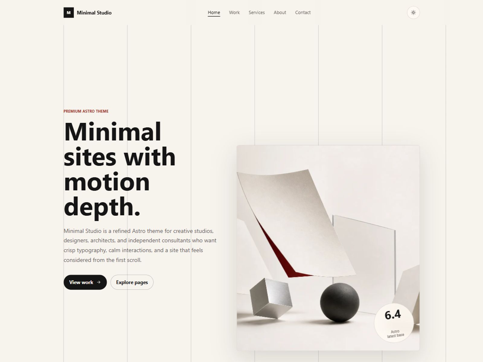 Minimal Studio preview