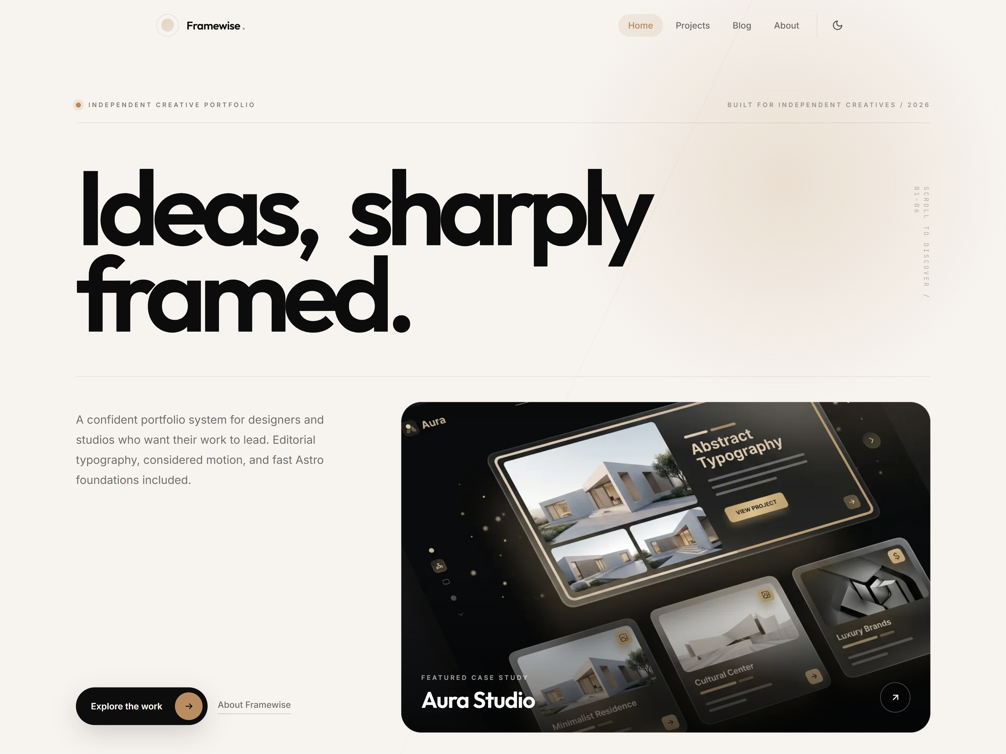 Framewise preview