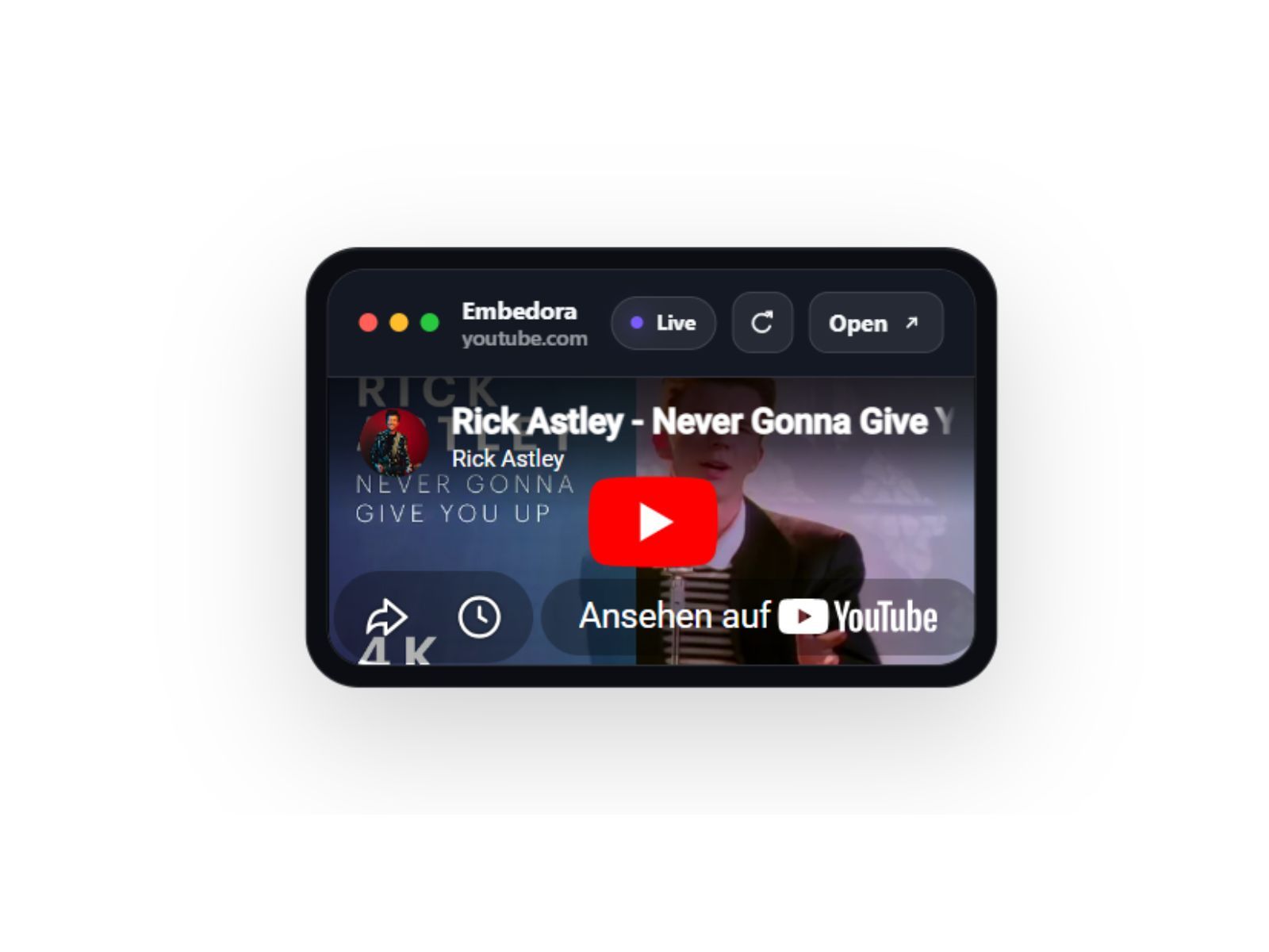 Embedora preview